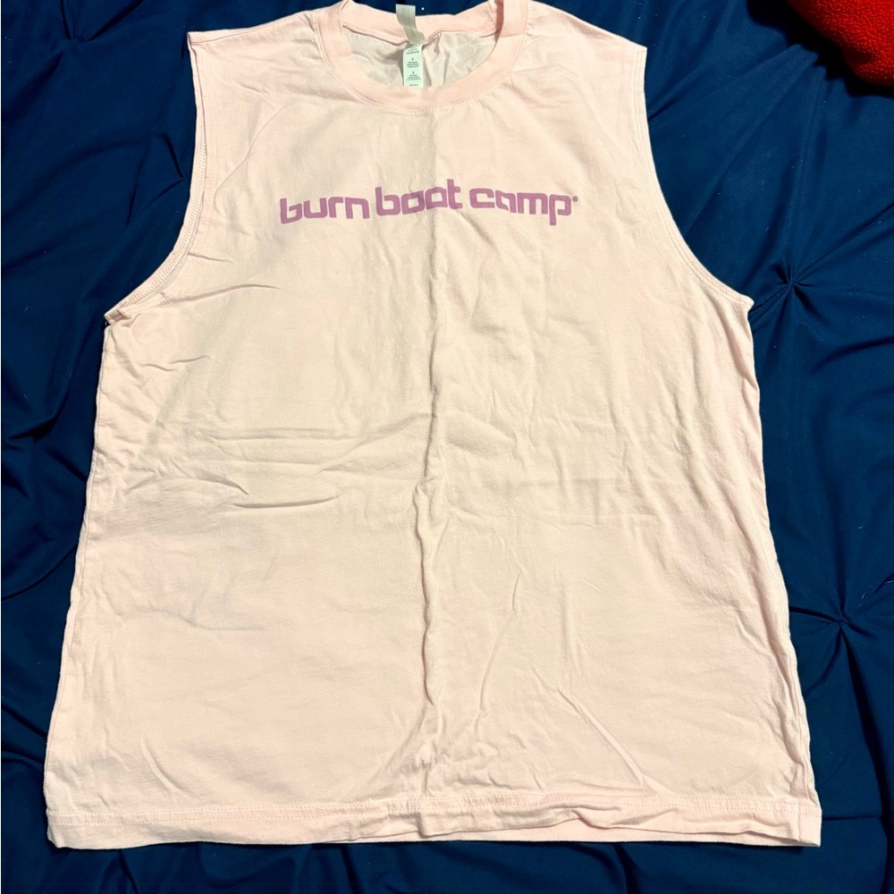 Burn Boot Camp Pink Sleeveless Muscle Tank